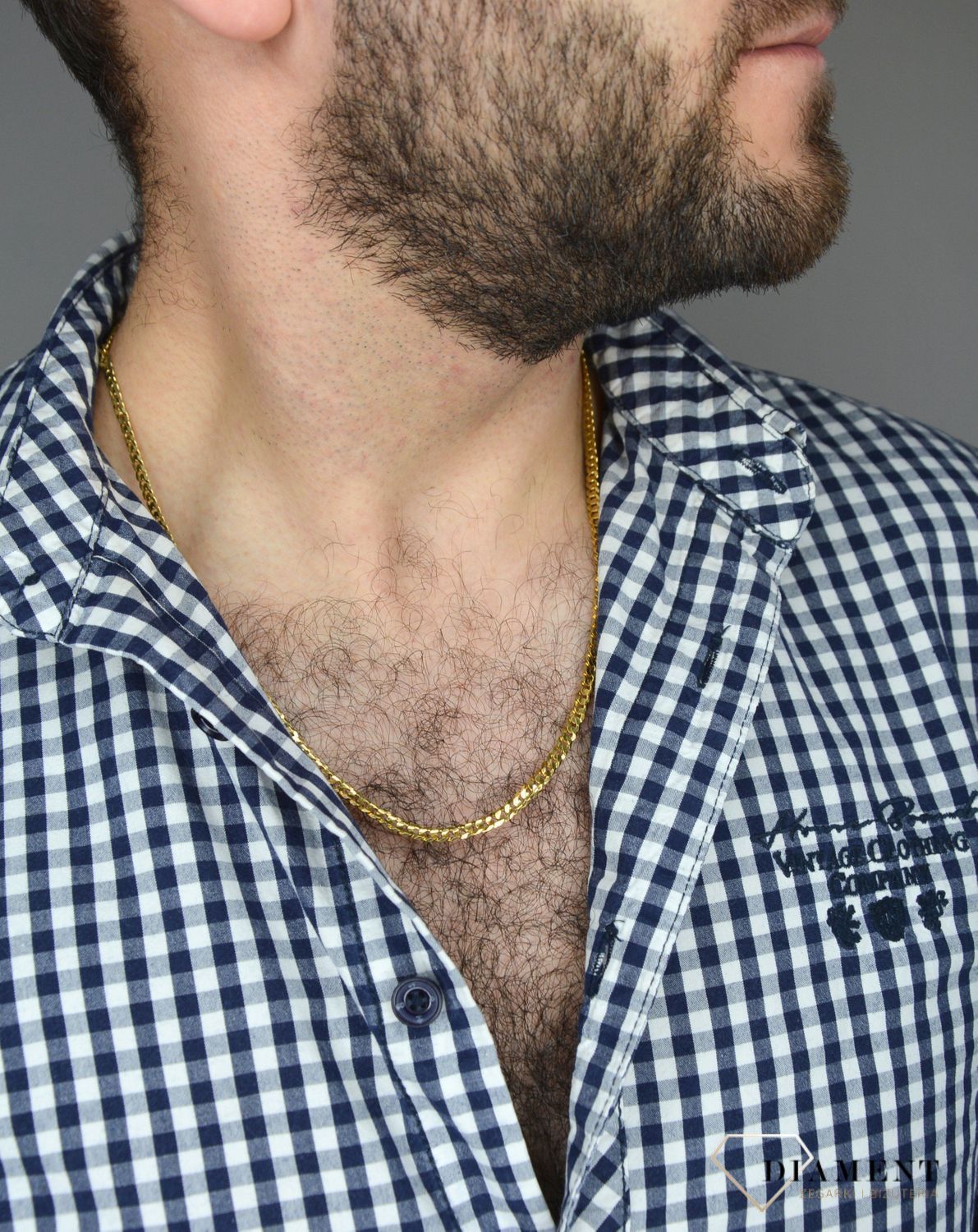 Złoty łańcuszek 333 pancerka 4 mm DIA-LAN-1465-333 4mm.jpg